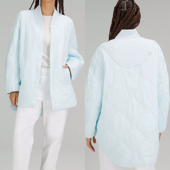 Lululemon Quilted Light Insulation Jacket in Powder Blue - Picture 2 of 11